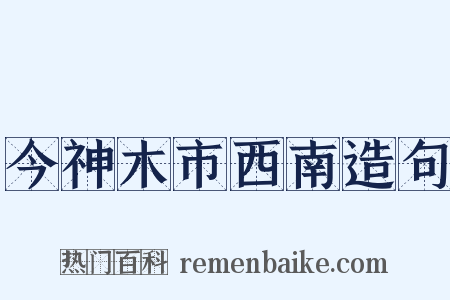 今神木市西南造句是什么意思的图片